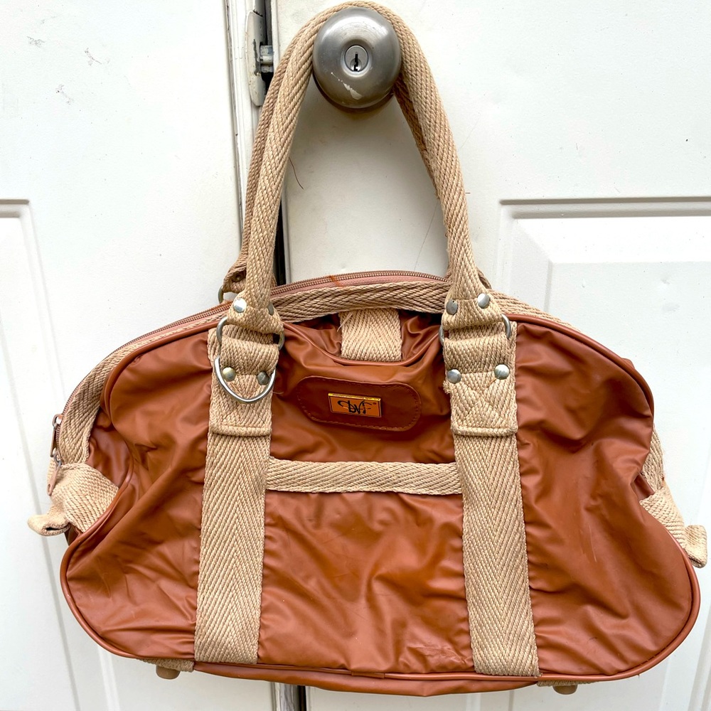 Diane von Furstenberg, brown, duffel bag